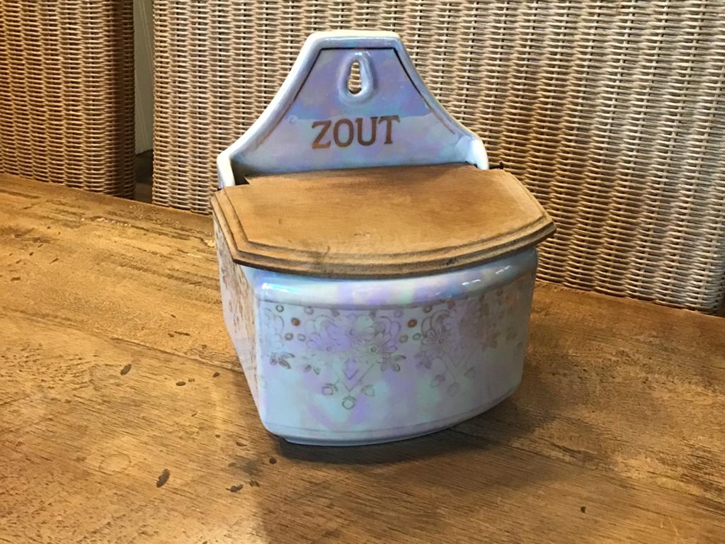 Pot à sel vintage en porcelaine, Antiquités & Art, Enlèvement ou Envoi