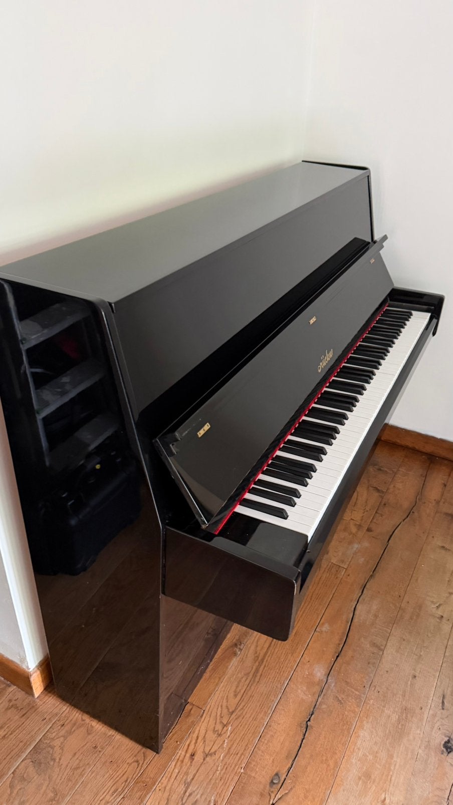 Piano Bruckner avec chaise à vendre, Musique & Instruments, Enlèvement ou Envoi, Comme neuf, Piano