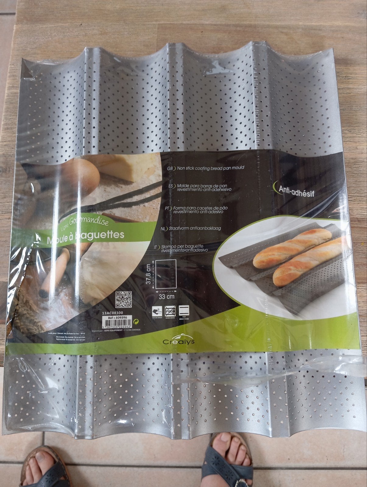 Moule à baguettes anti-adhésif neuf sous emballage – 4 bague, Enlèvement, Moule
