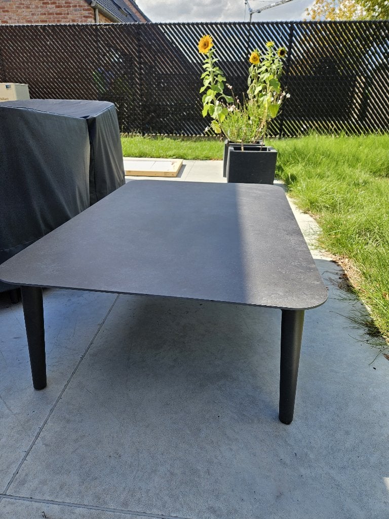 Diphano Diamond terras koffietafel 112x72, Tuin en Terras, Tuintafels, Ophalen, Zo goed als nieuw, Rechthoekig, Overige materialen