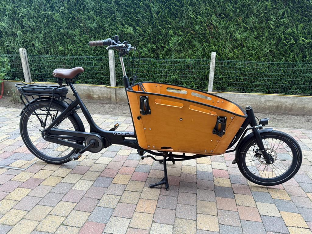 Elektrische bakfiets middenmotor, Vélos & Vélomoteurs, Vélos | Vélos avec bac, Enlèvement, Comme neuf