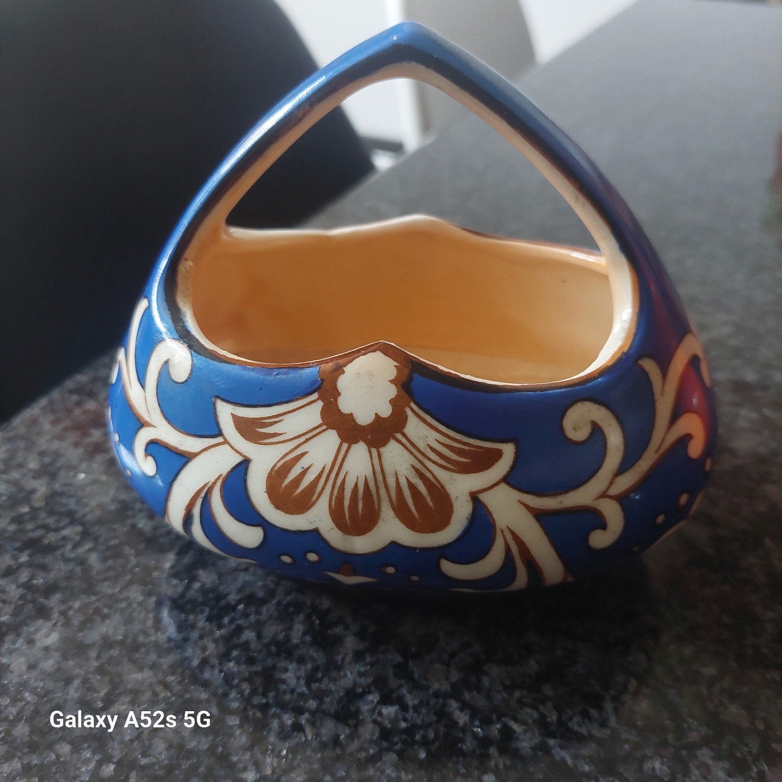 vintage keramieke mandje Bihl Czech, Antiek en Kunst, Ophalen