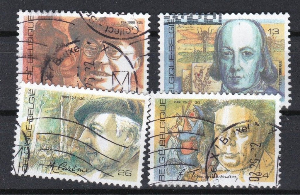 Numéro belge de 1986 2225 - 2228, Envoi, Oblitéré