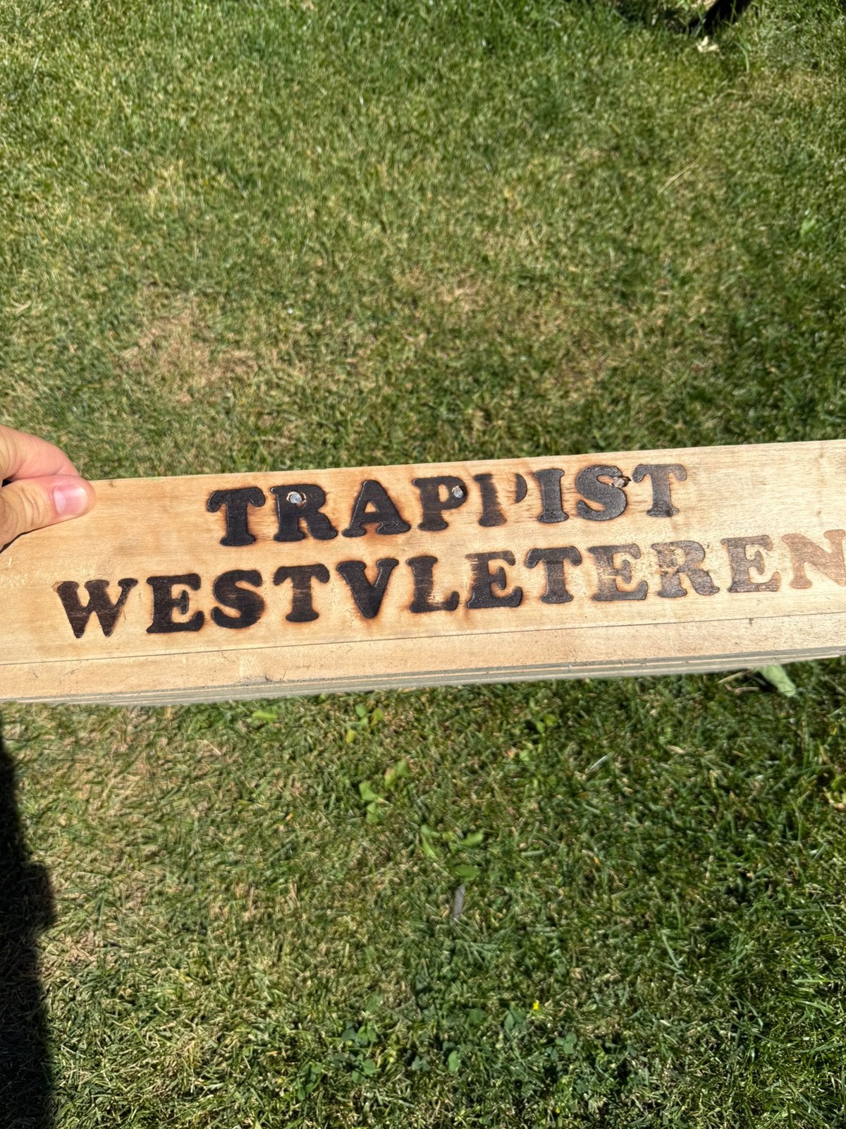 Origineel houten Westvleteren bierkrat (Trappist), Enlèvement, Utilisé, Autres types