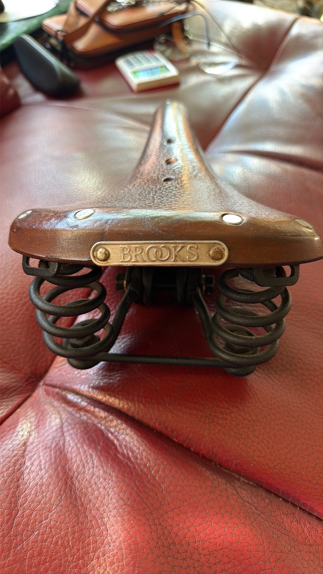 Selle de Vélo brooks, Vélos & Vélomoteurs, Enlèvement, Comme neuf, Selle, Cuir