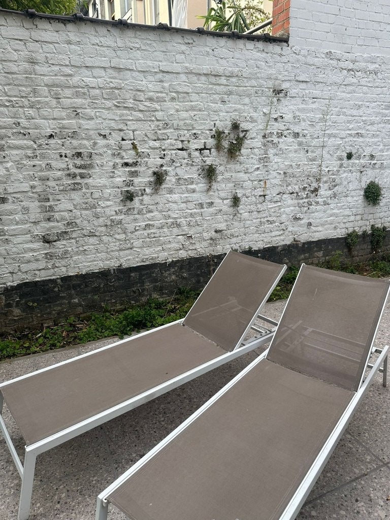 Ligstoelen voor buiten, Ophalen, Zo goed als nieuw, Aluminium, Verstelbaar