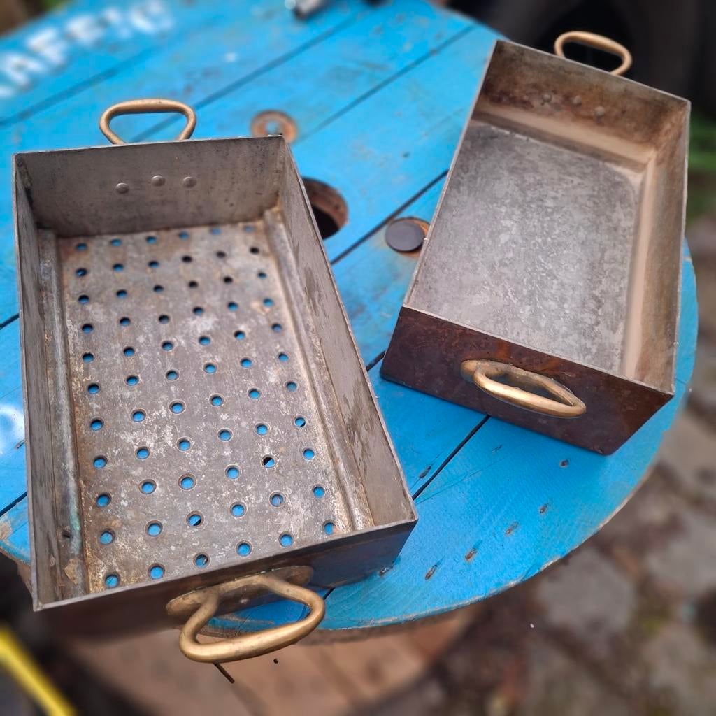 Antiek koperen waterbad met koperen handgreep, Ophalen of Verzenden, Koper