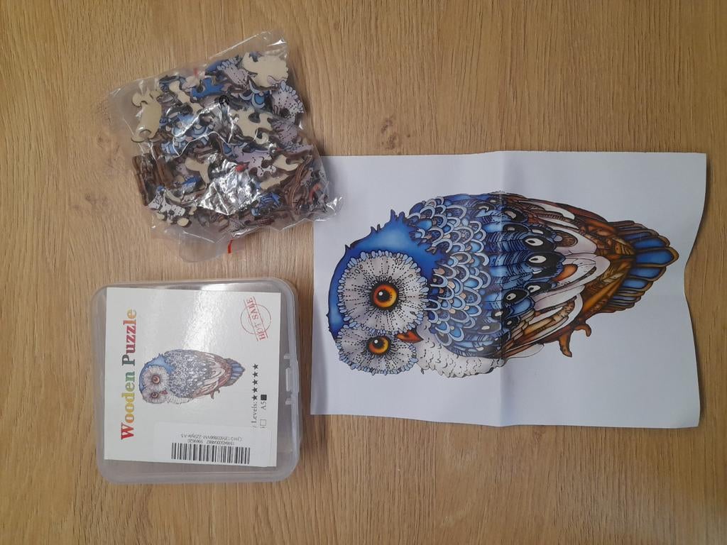 Houten puzzel uil nieuw, Hobby en Vrije tijd, Ophalen