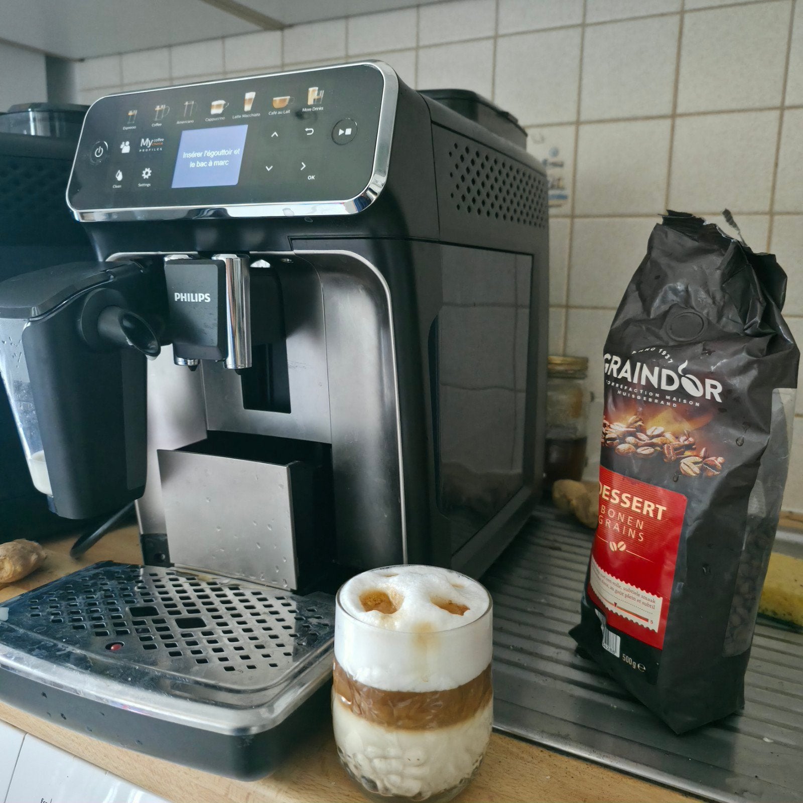 Philips Lattego 5400 koffiezetapparaat, Elektronische apparatuur, Zo goed als nieuw, Koffiebonen