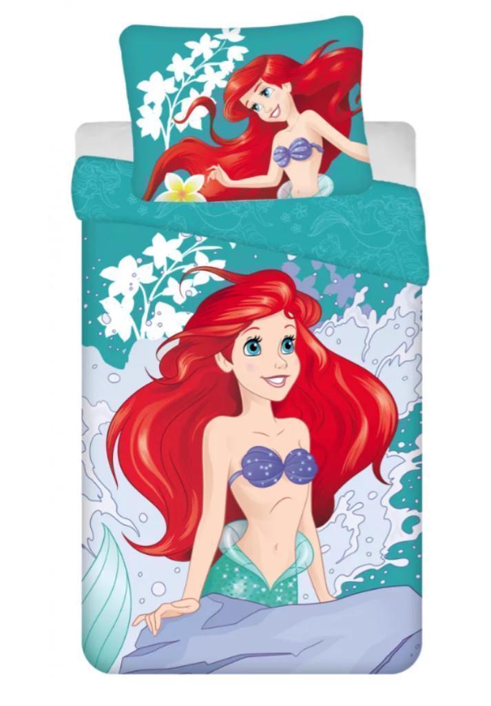 Disney Princess Dekbedovertrek 140 x 200 cm - Ariël - Katoen, Overige kleuren, Meisje, Dekbedovertrek, Nieuw