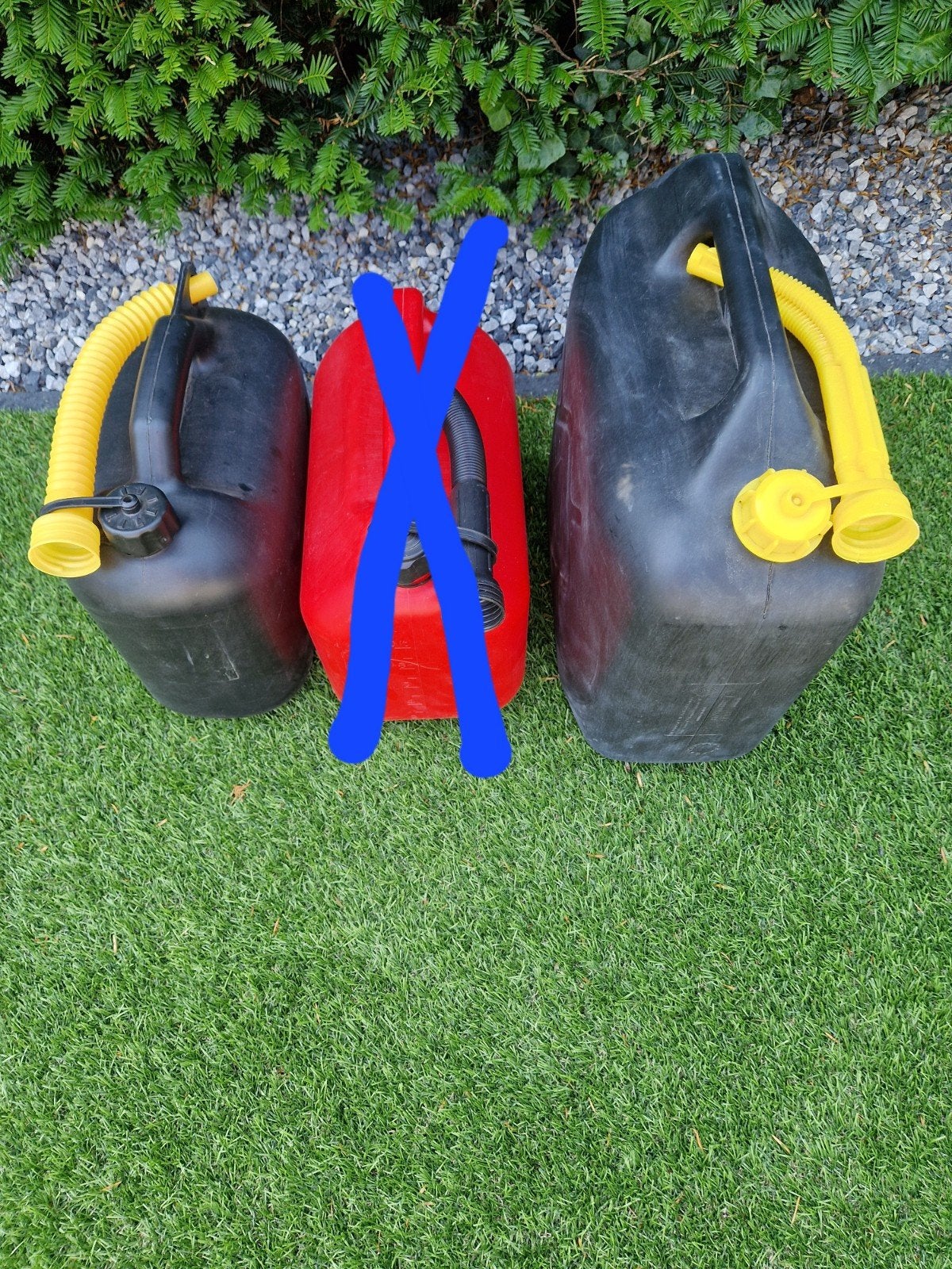 2 bidons te koop, Ophalen