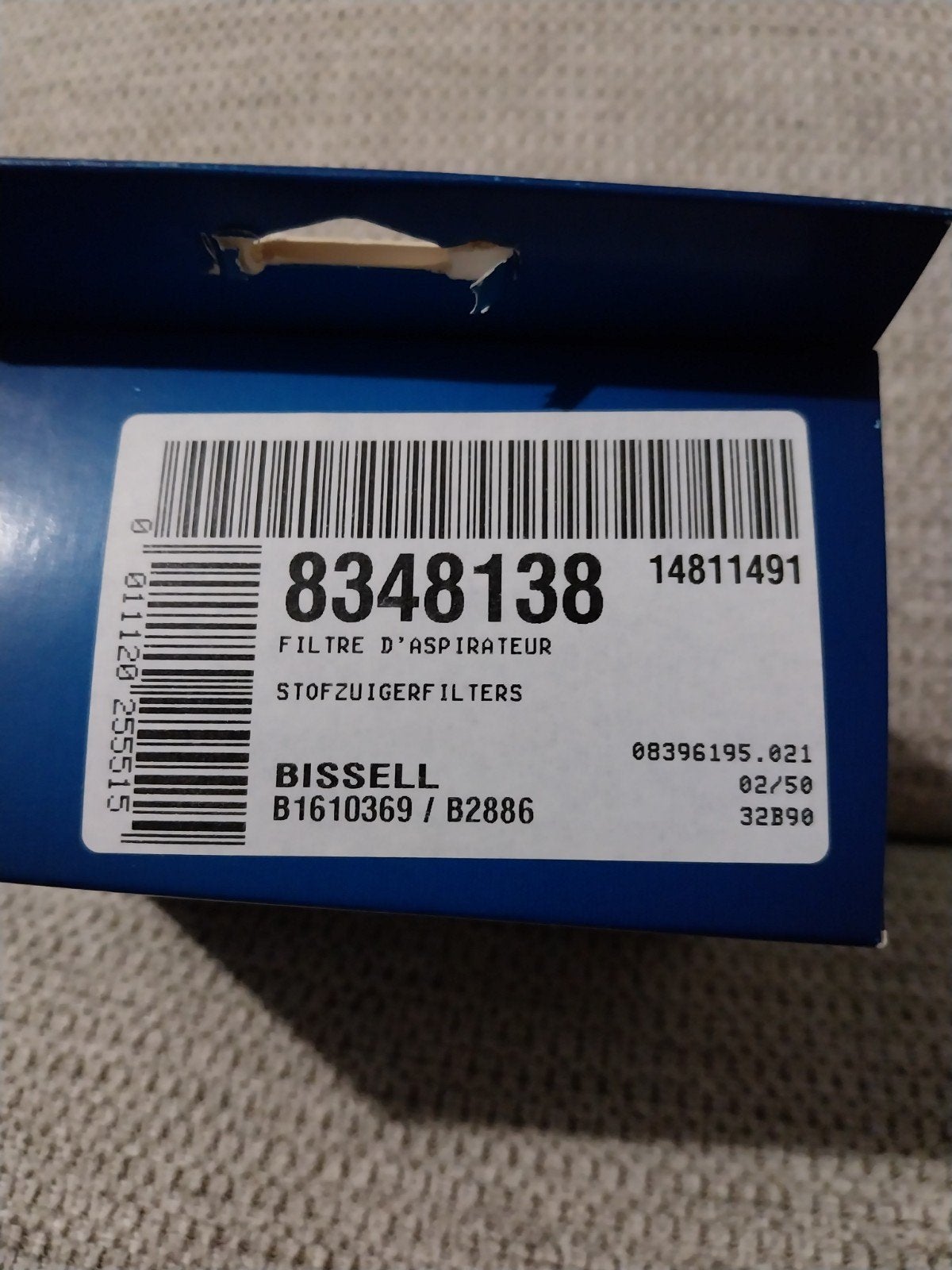 2 filtres BISSEL B1610369 / B2886, Electroménager, Aspirateurs, Enlèvement