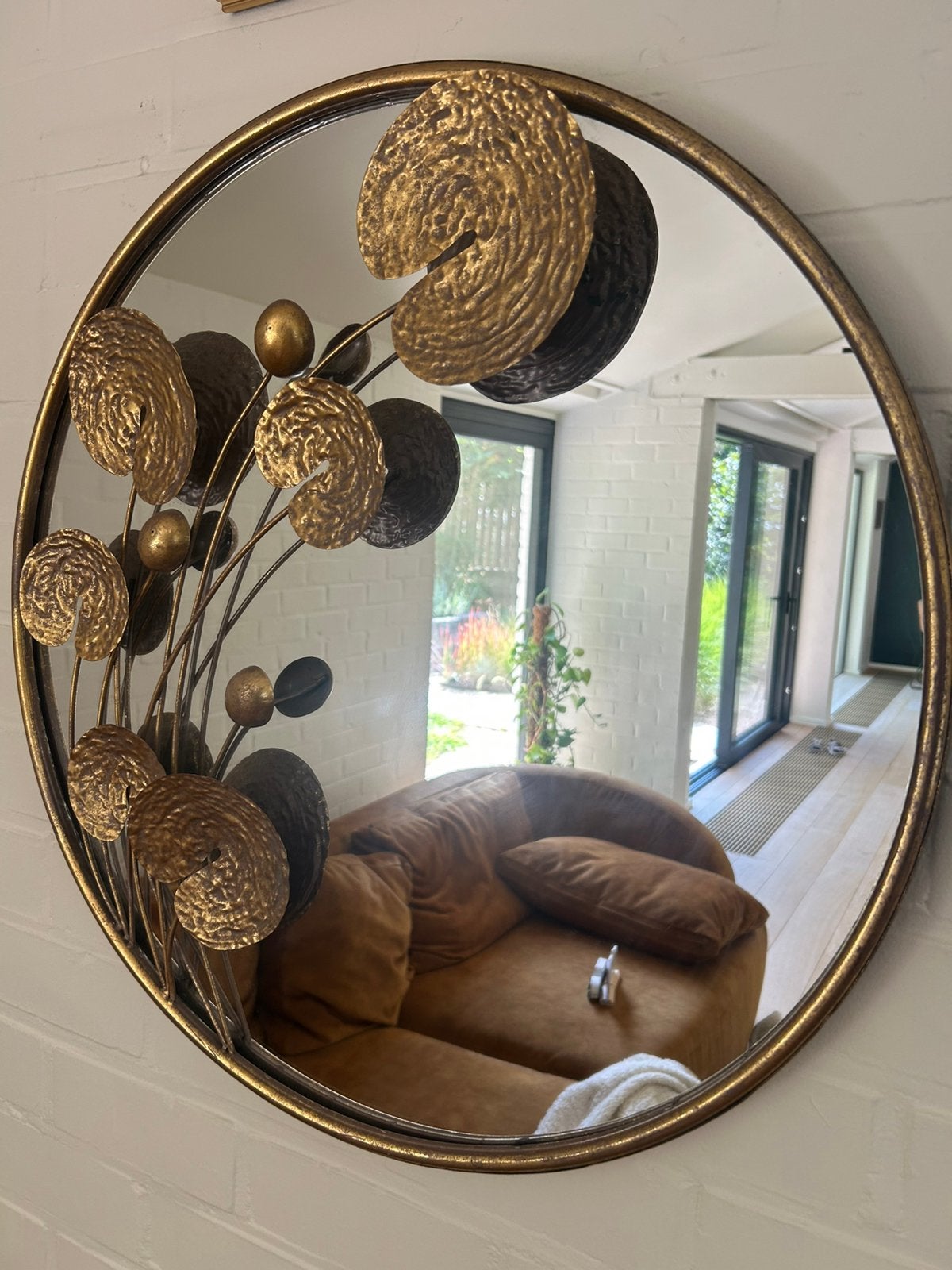 Spiegel, Maison & Meubles, Accessoires pour la Maison | Miroirs, Moins de 100 cm, Rond, Comme neuf, Enlèvement