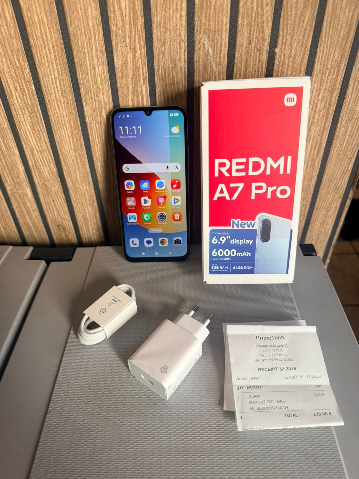 Venf Xiaomi Redmi A7 Pro Acheter 22/10/2026 utiliser 1jour, Ophalen of Verzenden, Zo goed als nieuw