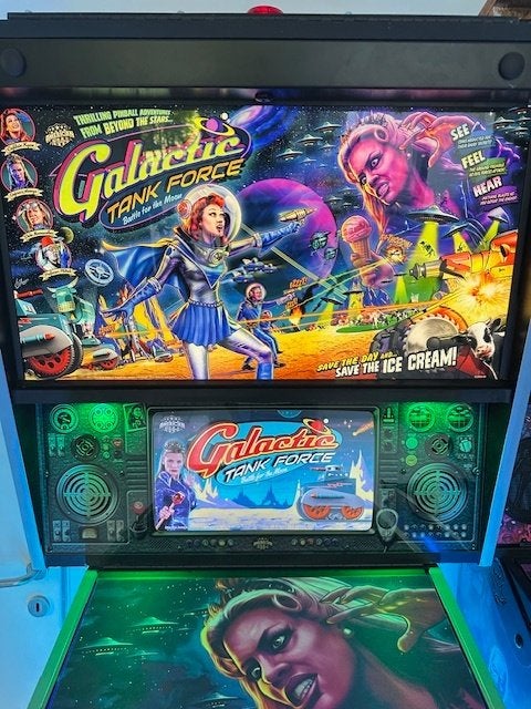Flipperkast GALACTIC TANK FORCE LIMITED EDITION, Overige merken, Ophalen of Verzenden, Zo goed als nieuw, Dot-matrix