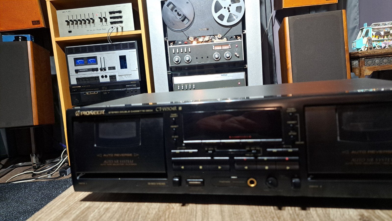 PIONEER CT-W504R Dubbel autoreverse, Audio, Tv en Foto, Ophalen of Verzenden, Dubbel