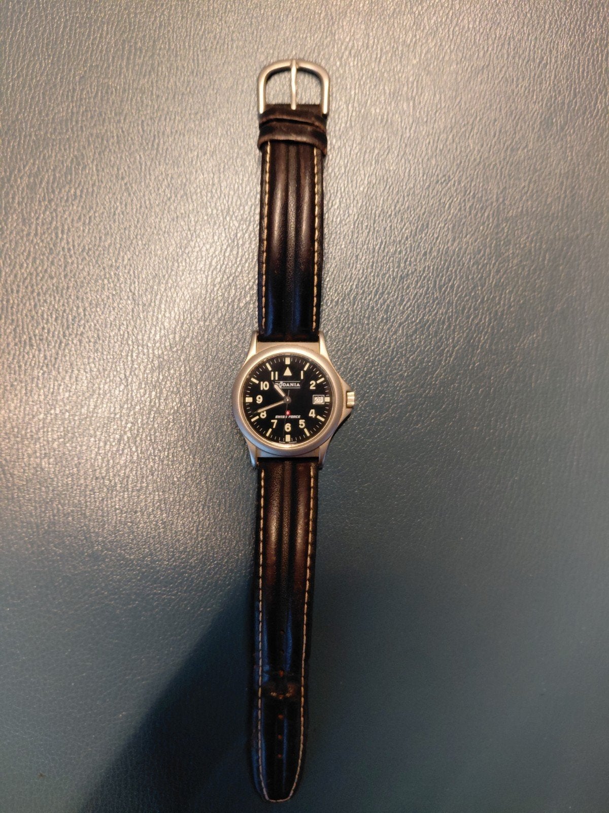 Rodania Swiss Force, Handtassen en Accessoires, Overige merken, Staal, Polshorloge, Ophalen of Verzenden