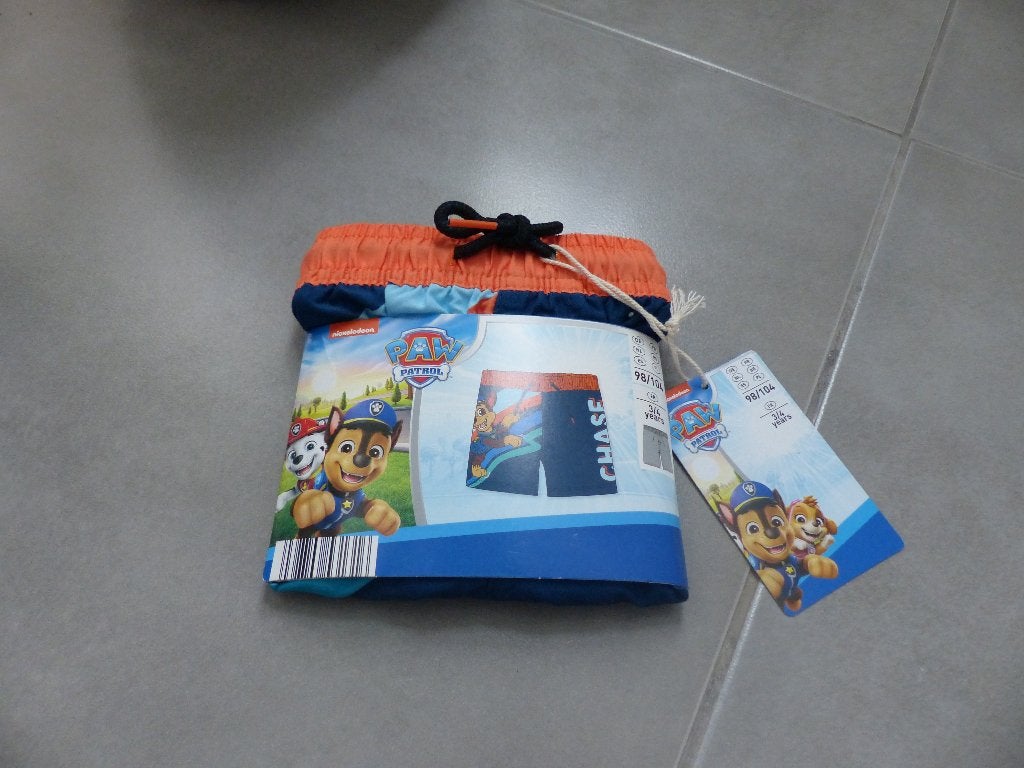 Short de bain Paw Patrol pour garçon - taille 98/104, Enfants & Bébés, Garçon, Enlèvement ou Envoi, Comme neuf, Paw Patrol