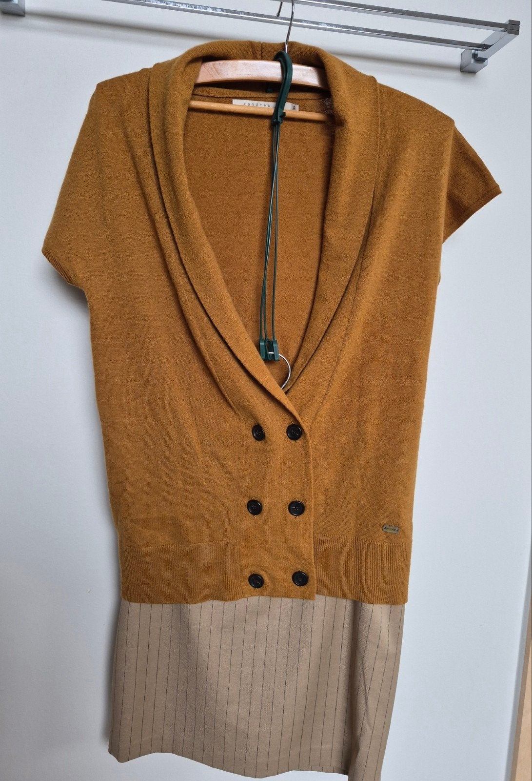 lange gilet Xandres maat XS, Bruin, Ophalen of Verzenden, Zo goed als nieuw, Maat 34 (XS) of kleiner