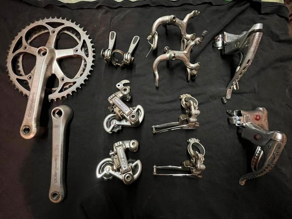 Set fietsonderdelen shimano 600, Ophalen of Verzenden, Gebruikt, Derailleur of Ketting