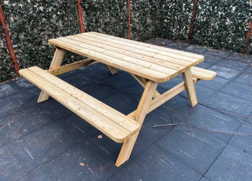sterke geïmpregneerde picknicktafels, Tuin en Terras, Nieuw, Ophalen of Verzenden, Inklapbaar, Rechthoekig