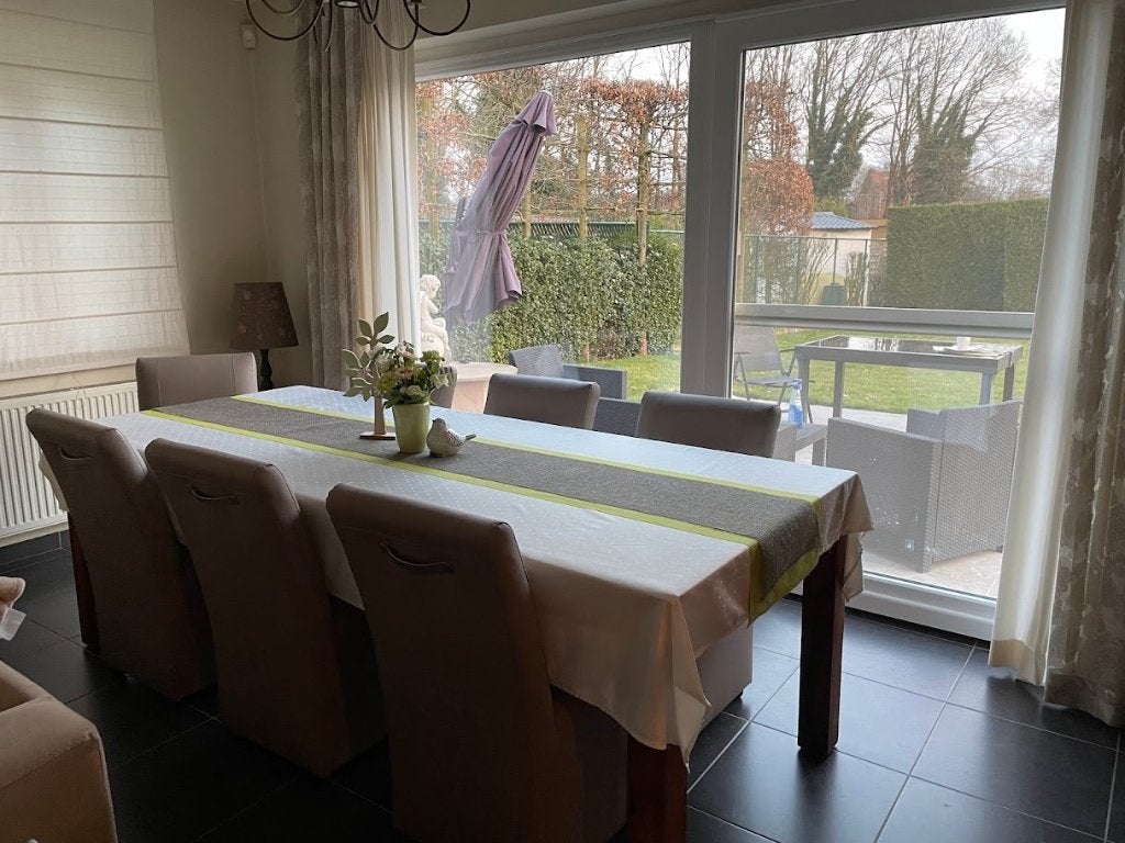 Overgordijnen voor groot raam - landelijk, Autres marques, 500 cm, Beige, Accessoires de montage inclus