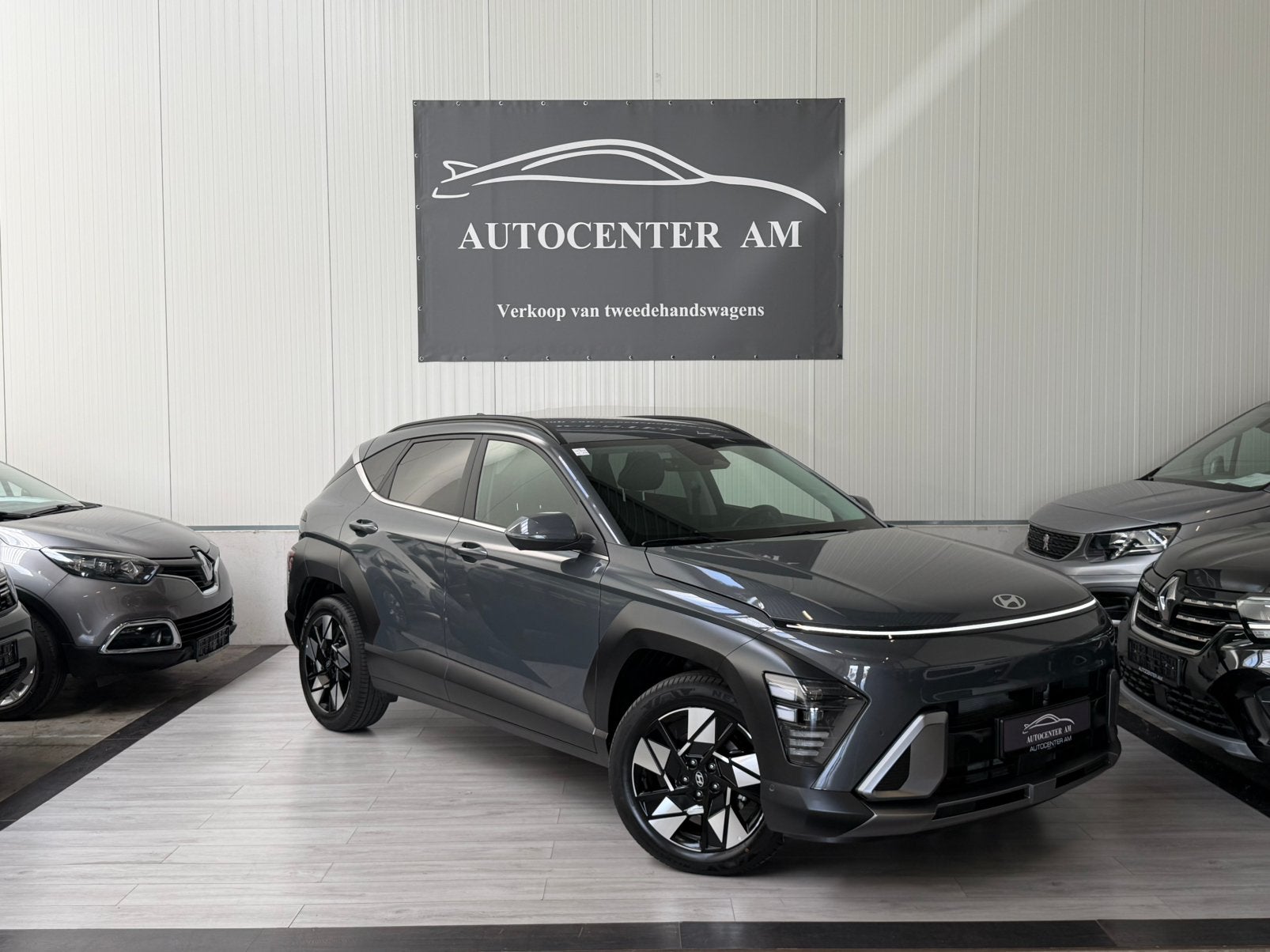 Hyundai Kona 1.6 T-GDi Shine 6.000km** 3D Cam 360 * ACC *, Autos, Hyundai, Cuir, Argent ou Gris, Achat, Entreprise