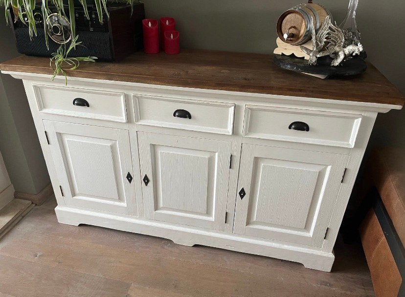 Landelijk Massieve Dressoir 162cm, Huis en Inrichting, Ophalen, Zo goed als nieuw