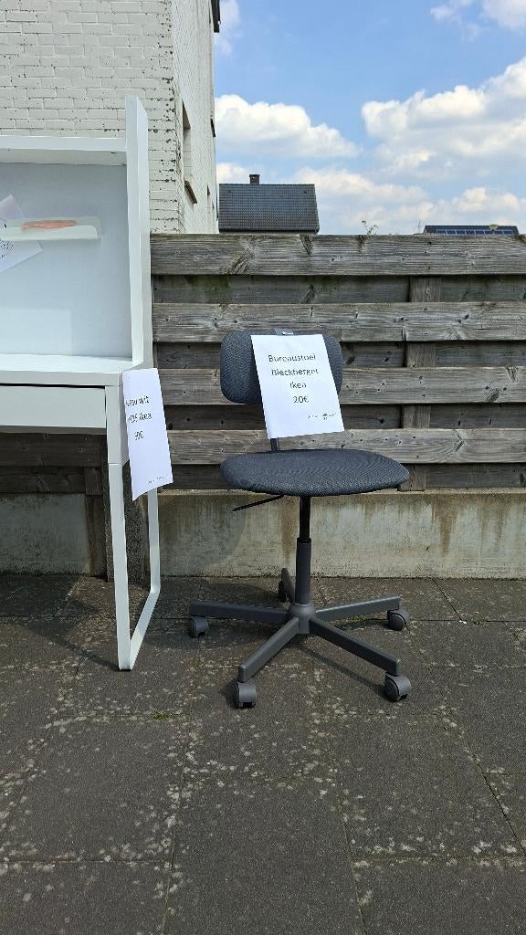 Bureaustoel Bleckberget Ikea, Ophalen, Zo goed als nieuw, Grijs, Bureaustoel