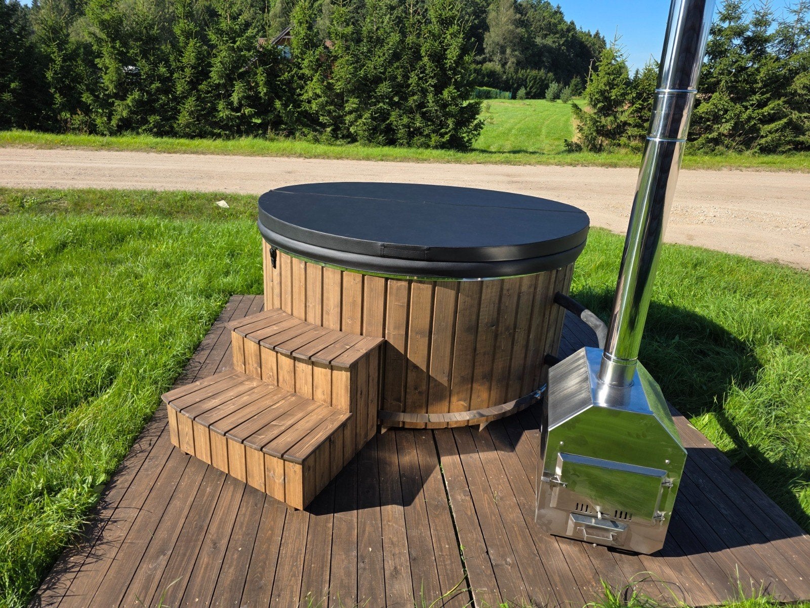 Houtgestoken Hottubs - Gratis Levering en Plaatsing - Solden, Ophalen of Verzenden