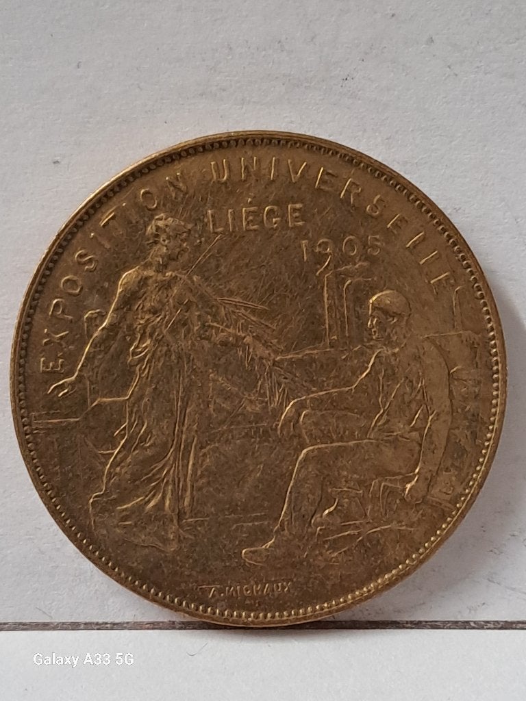 Belgique, Médaille;  Exposition Universelle de Liège ., Enlèvement ou Envoi