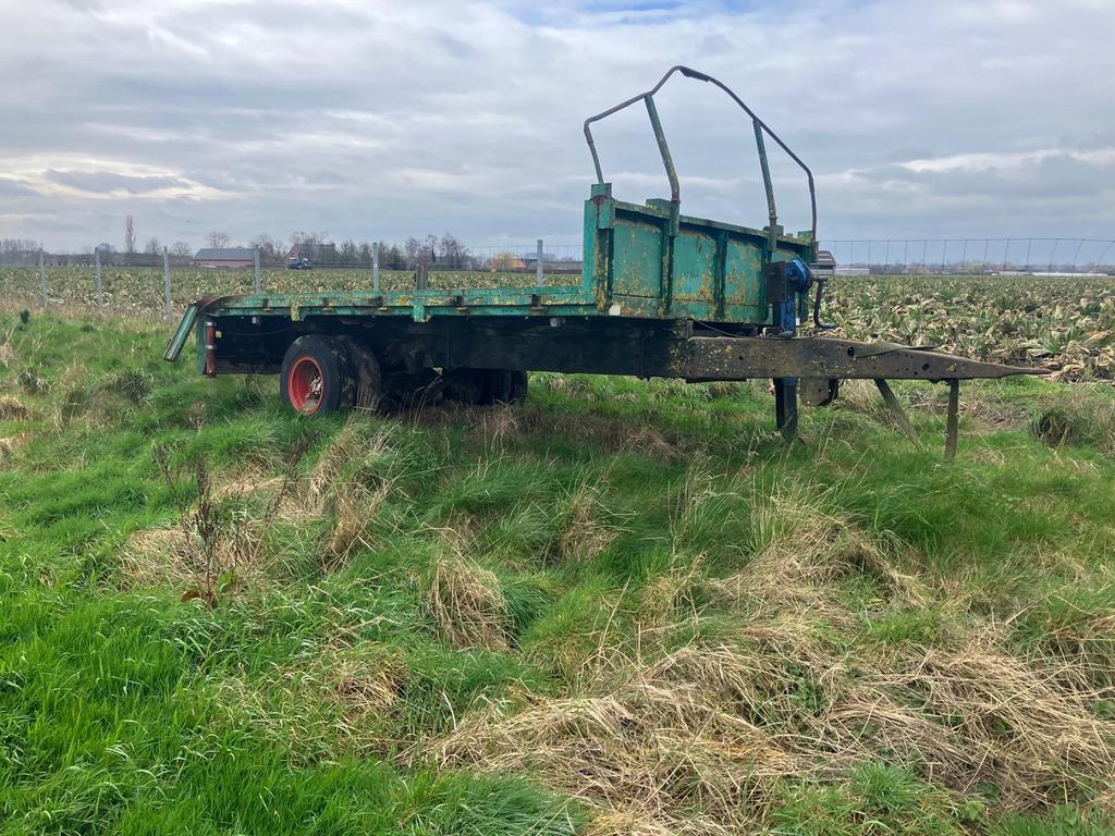 Platte kar met platte band, Zakelijke goederen, Ophalen