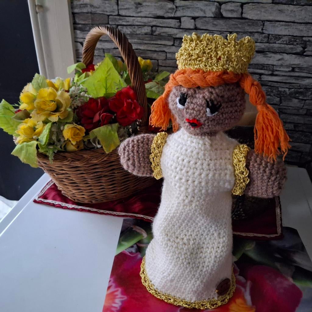 Marionnette à main faite main de 35 cm de haut, princesse ou, Enlèvement ou Envoi, Neuf