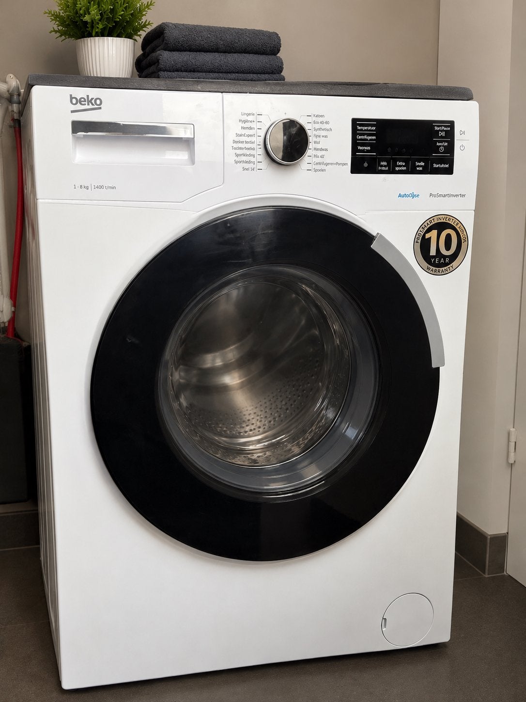 Onduleur intelligent Beko 8 kg 1400 tr/min Pro, Electroménager, Enlèvement, Utilisé, 1200 à 1600 tours
