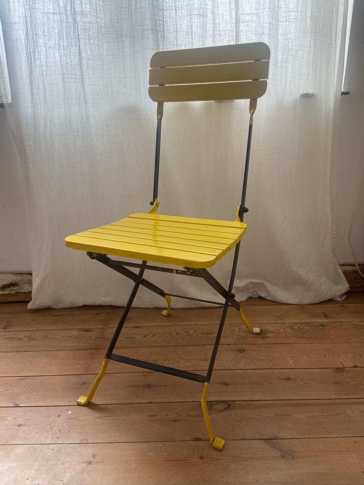 Chaise pliante Jaune, Caravanes & Camping, Enlèvement, Comme neuf
