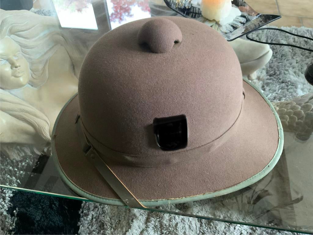 CASQUE COLONIAL ALLEMAND AFRIKAKORPS 1942 ETAT EXCEPTIONNEL, Collections, Enlèvement ou Envoi, Armée de terre, Casque ou Béret