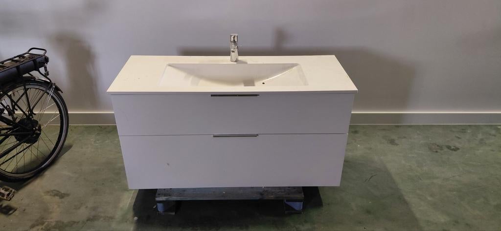 Meuble de salle de bain, lavabo avec 2 tiroirs, Enlèvement