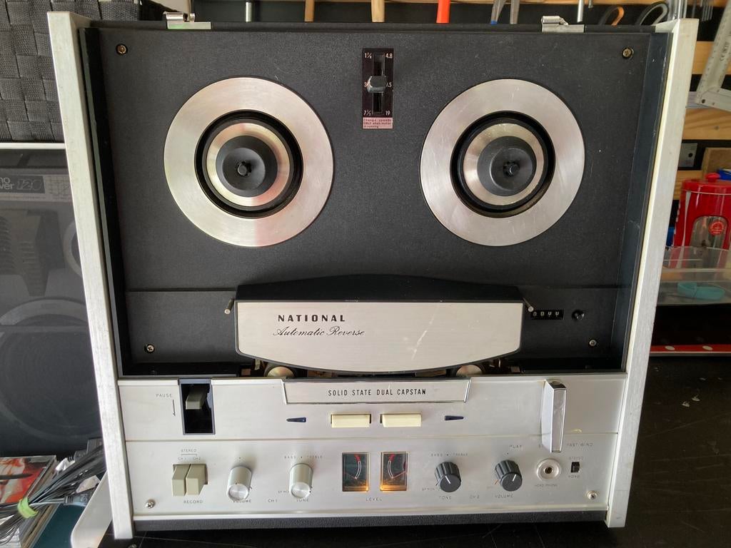 LECTEUR A BANDES VINTAGE NATIONAL (PANASONIC) BON ETAT, Enlèvement, Simple, Autres marques, Tape counter