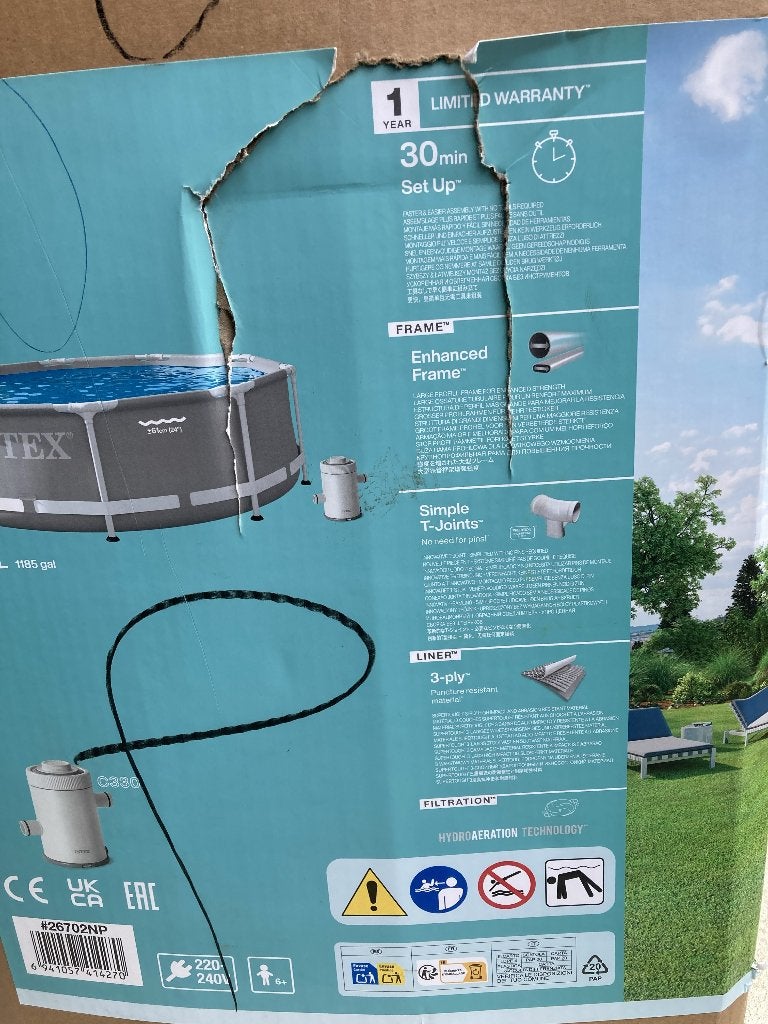 Zwembad 3m diameter met grondzeil, Ophalen, Minder dan 80 cm, Rond, Zo goed als nieuw