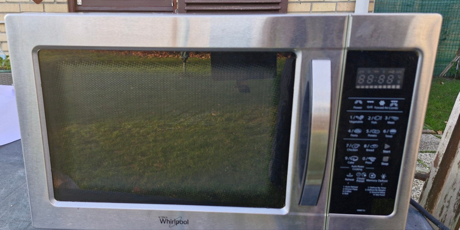 Whirlpool AMW 730 IX Combimagnetron, Ophalen, Hete lucht, Draaiplateau
