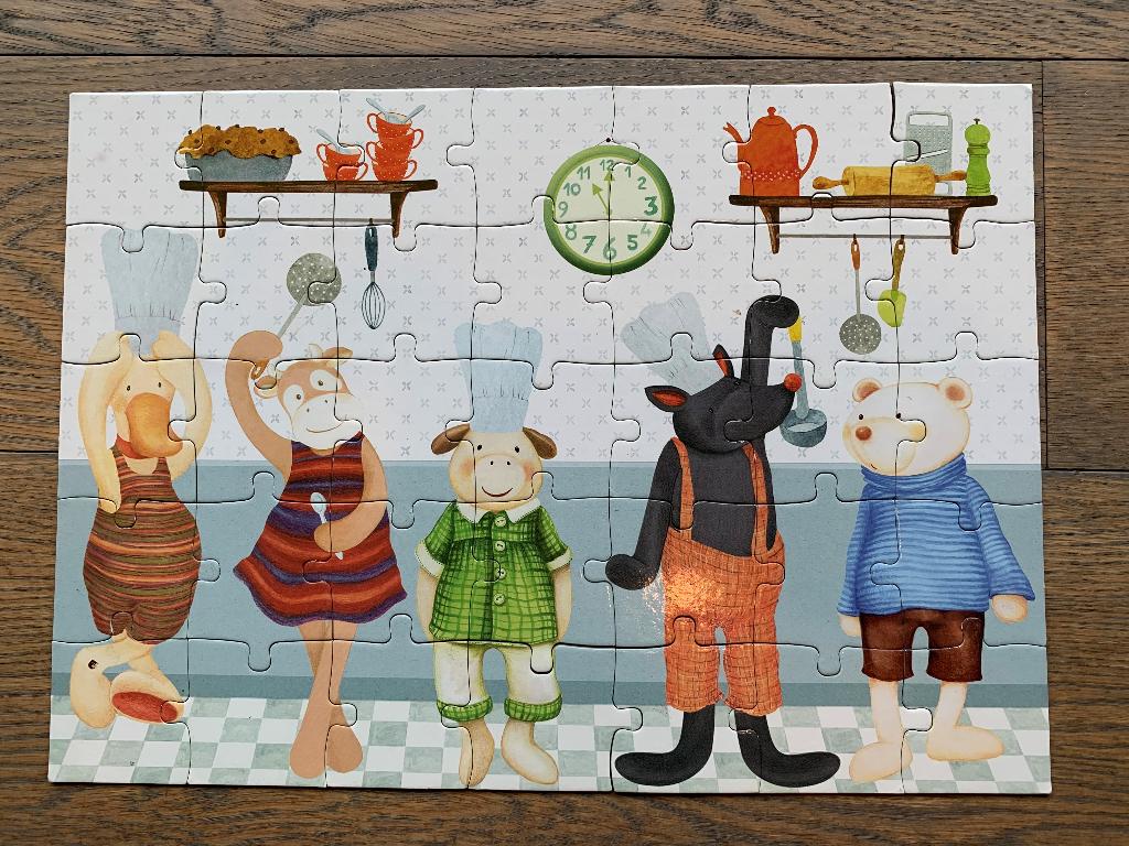 kinderpuzzel - Merk: Moulin Roty – 35 stukjes, Ophalen of Verzenden, 10 tot 50 stukjes, Zo goed als nieuw, 2 tot 4 jaar
