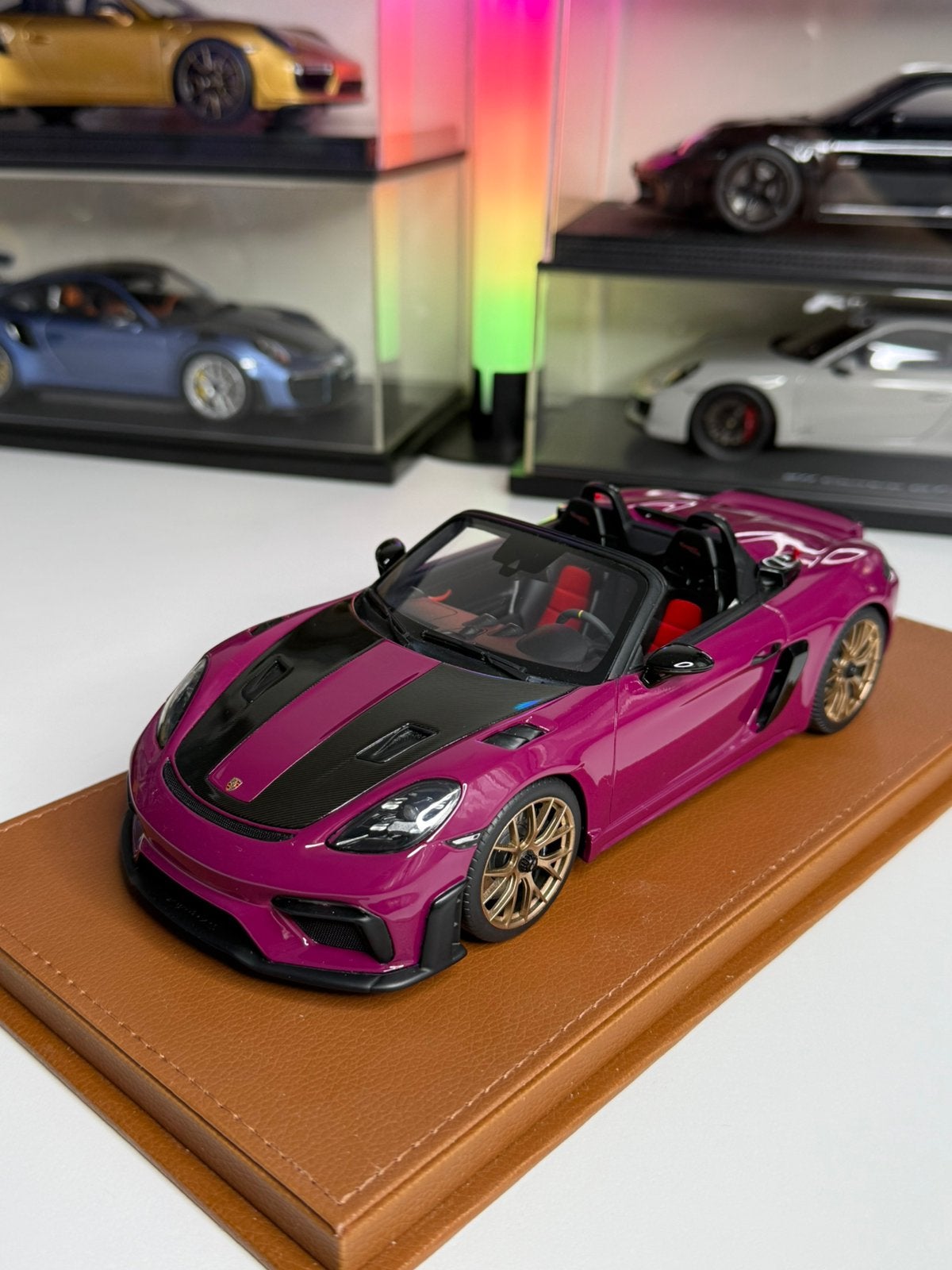 Porsche 718 Spyder RS 1/18 GT Spirit, Ophalen of Verzenden, Zo goed als nieuw, Auto, Autoart