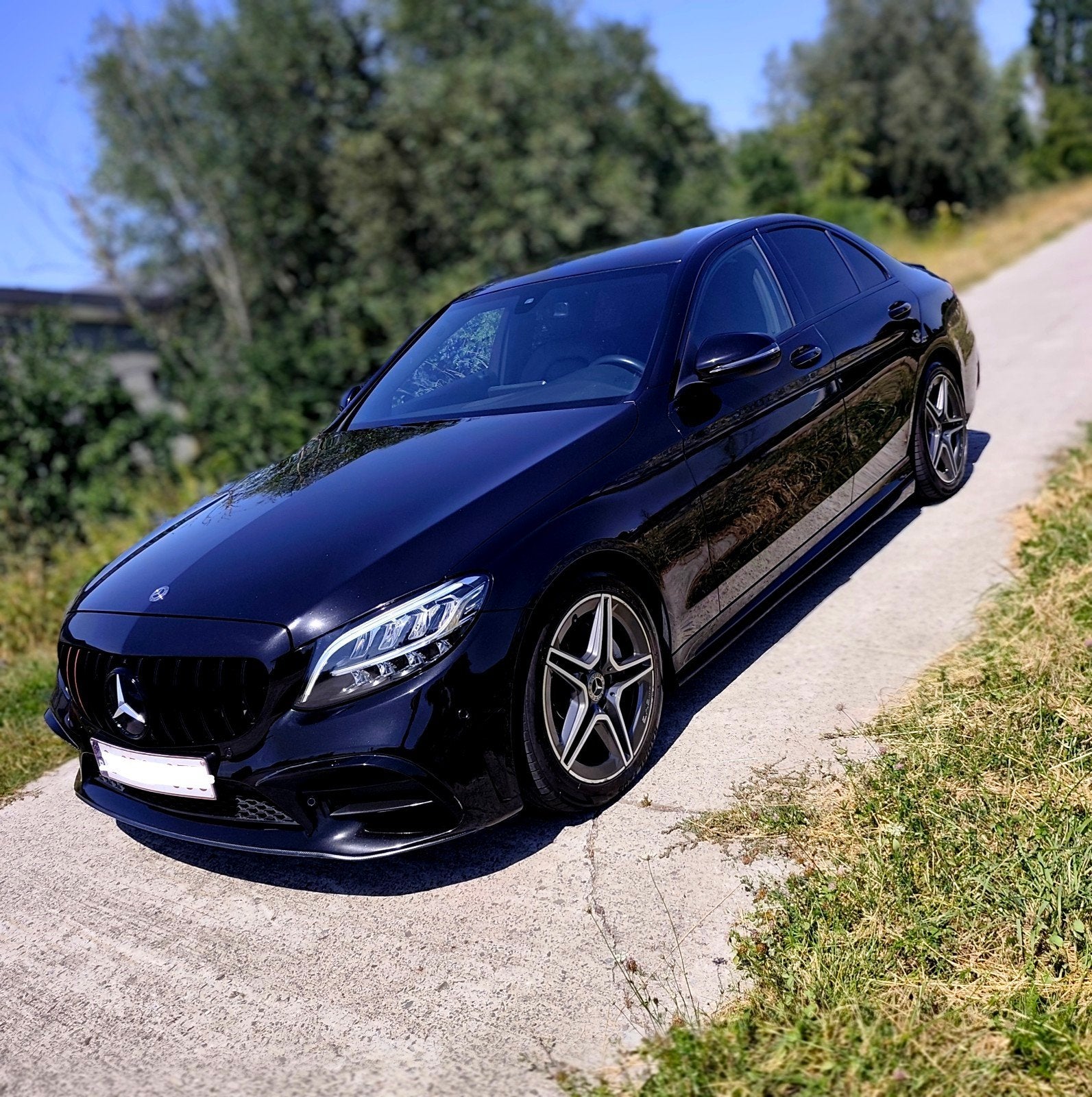 Mercedes classe c AMG, Auto's, Mercedes-Benz, Automaat, Dealer onderhouden, Zwart, Adaptieve lichten