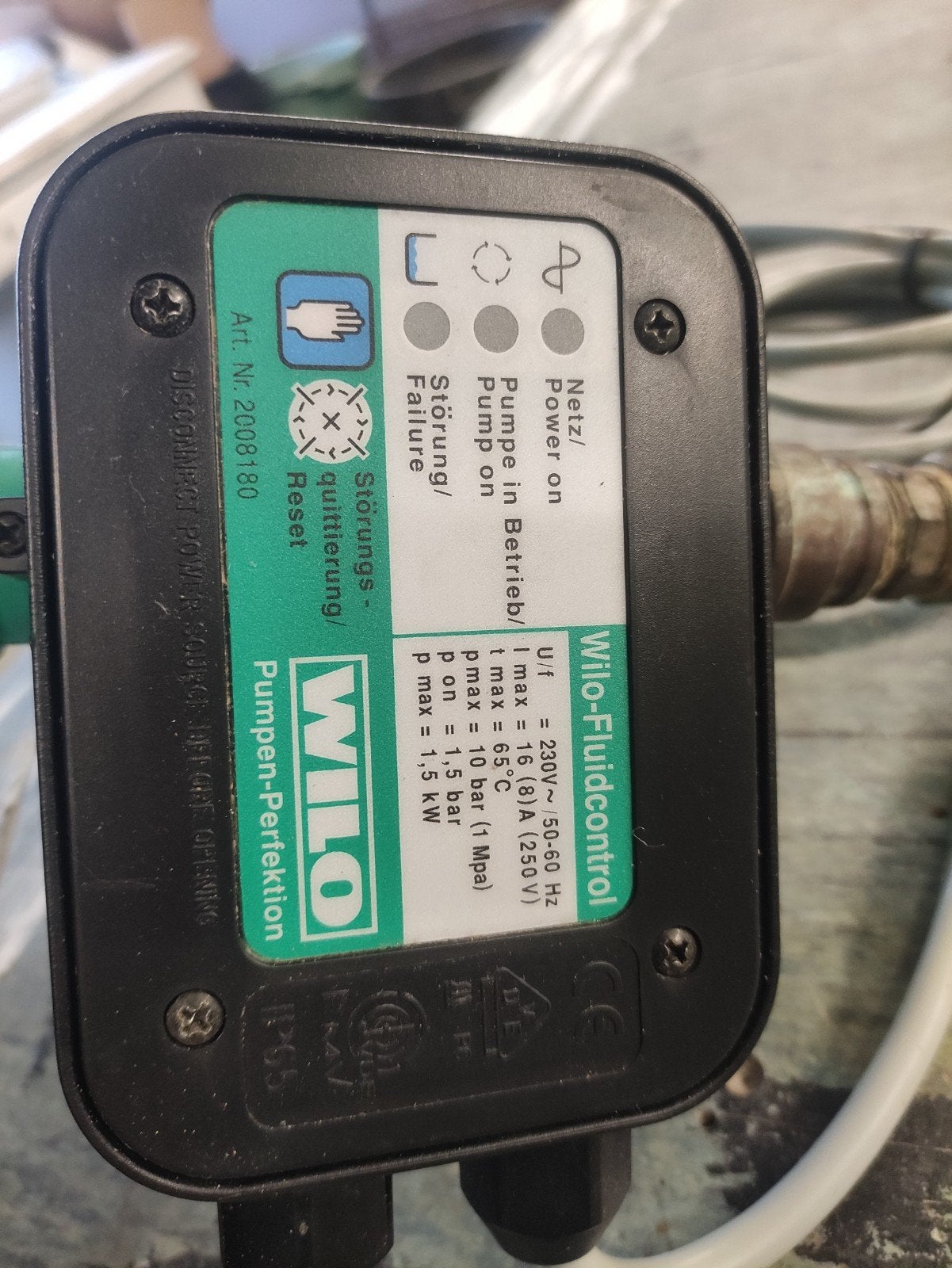 Contrôleur de pression automatique Wilo Fluidcontrol - Press, Enlèvement ou Envoi