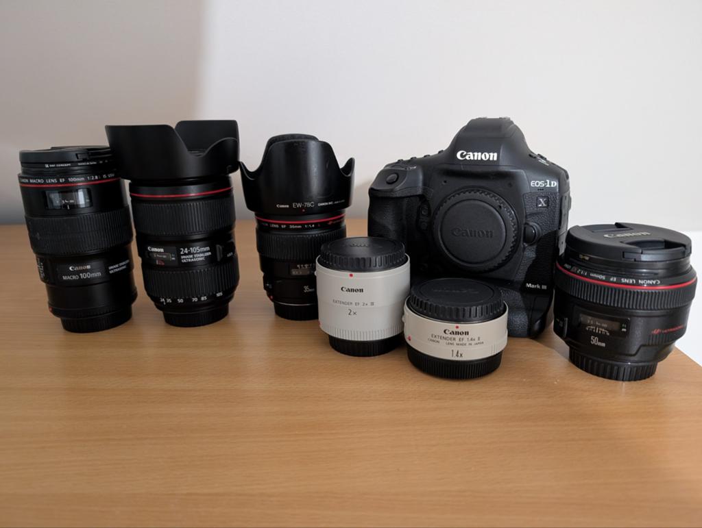Complete canon EF set, Audio, Tv en Foto, Foto | Lenzen en Objectieven, Ophalen of Verzenden, Zo goed als nieuw, Standaardlens