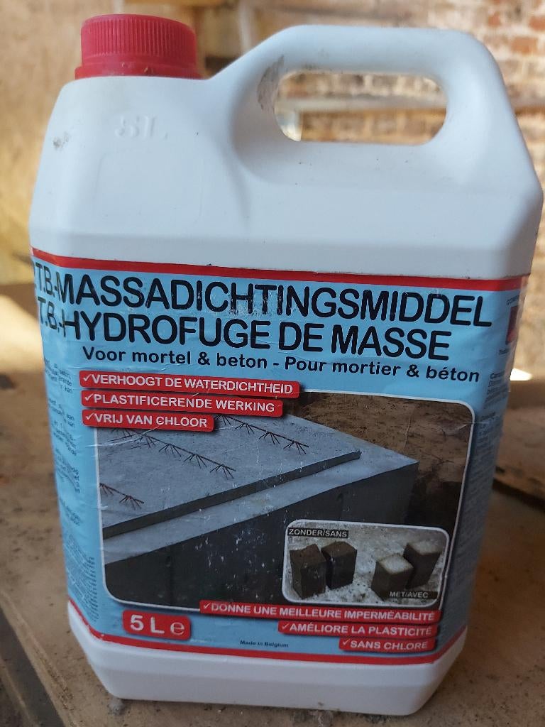PTB Massadichtingsmiddel 5L, Doe-het-zelf en Bouw, Ophalen, Nieuw, Beton