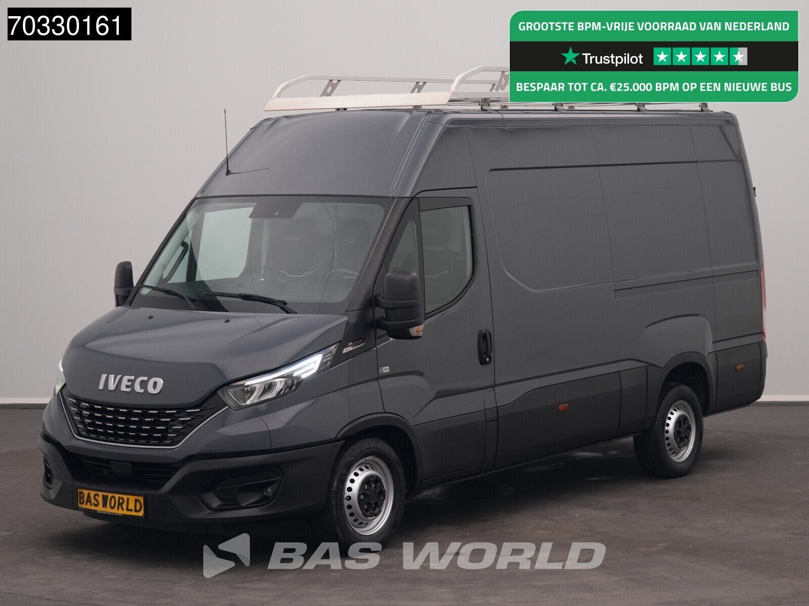 Iveco Daily 35S21 3.0L Automaat L2H2 Navi ACC LED 3,5t Trekh, Auto's, Bestelwagens en Lichte vracht, Stof, Gebruikt, Euro 6, 4 cilinders