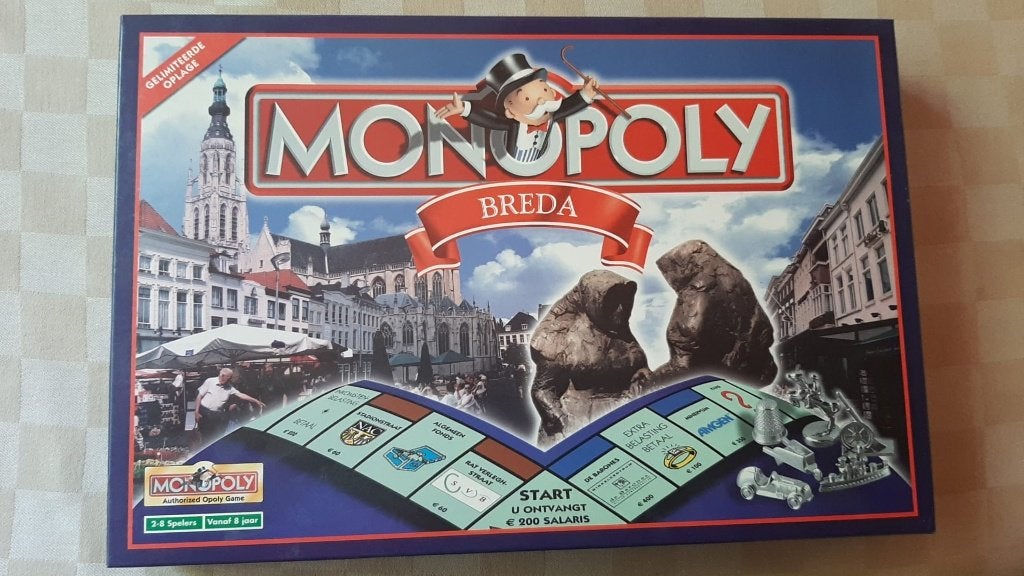 bordspel inhoud seal Monopoly Breda Monopolie 1e editie, Een of twee spelers, Ophalen of Verzenden, Nieuw, Monopoly
