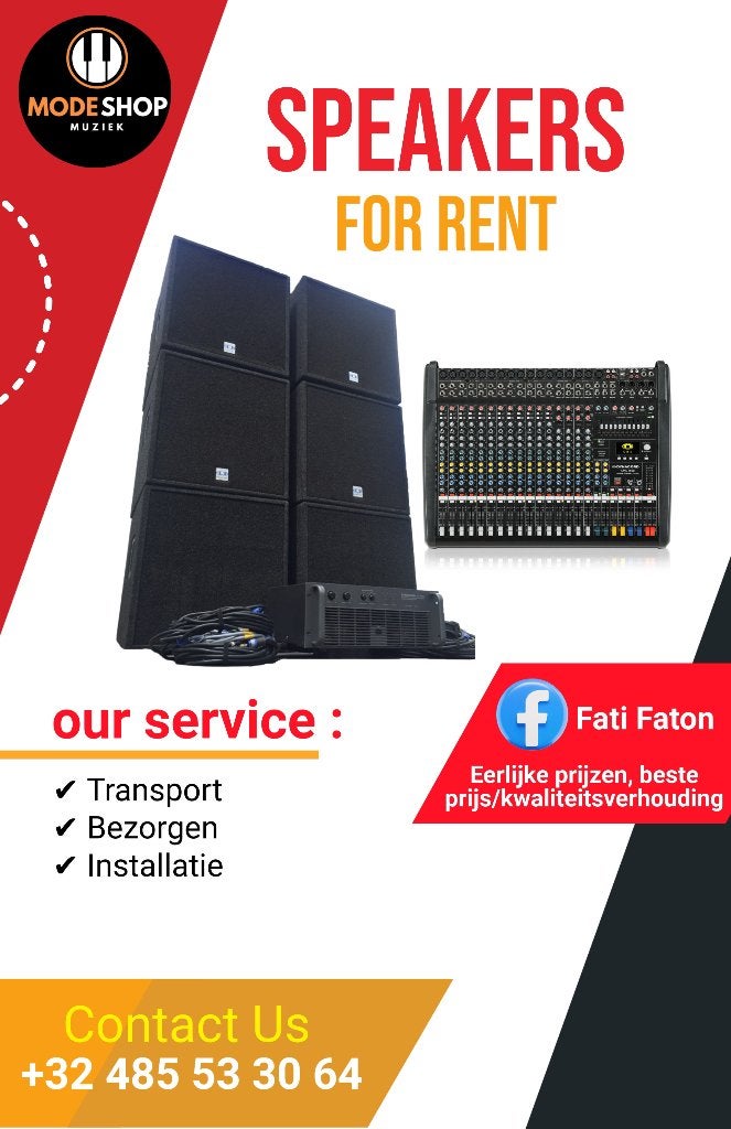 Dynacord installatie te huur for rent, Audio, Tv en Foto, Luidsprekerboxen, Ophalen, Gebruikt