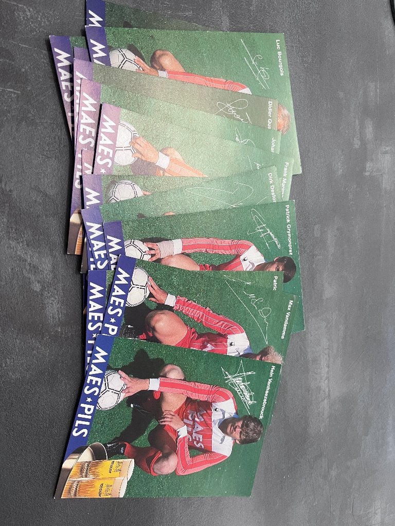 Set cartes Kv Kortrijk Courtrai 1985-1986, Enlèvement ou Envoi, Comme neuf, Cartes de joueur
